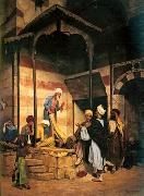 unknow artist, Arab or Arabic people and life. Orientalism oil paintings 547